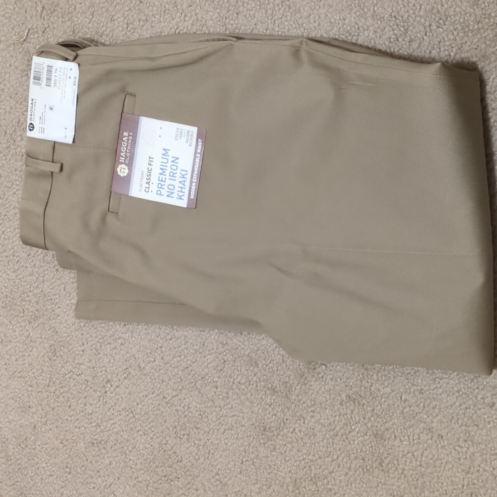 Premium No Iron Khaki pants Classic fit 38Wx29L